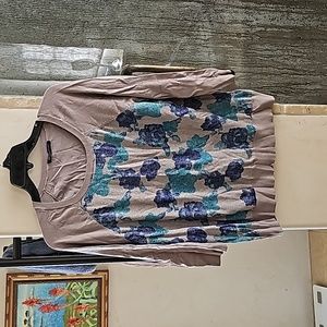 INC Grey Metalic Sweater